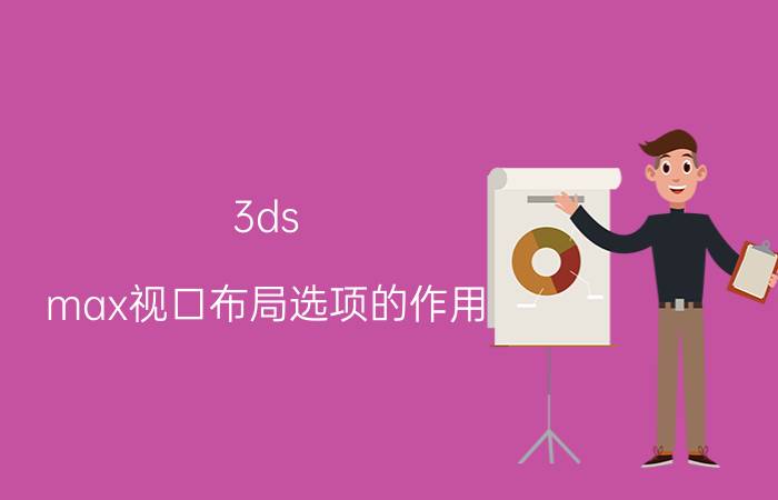 3ds max视口布局选项的作用 3dmax怎么找视口配置？